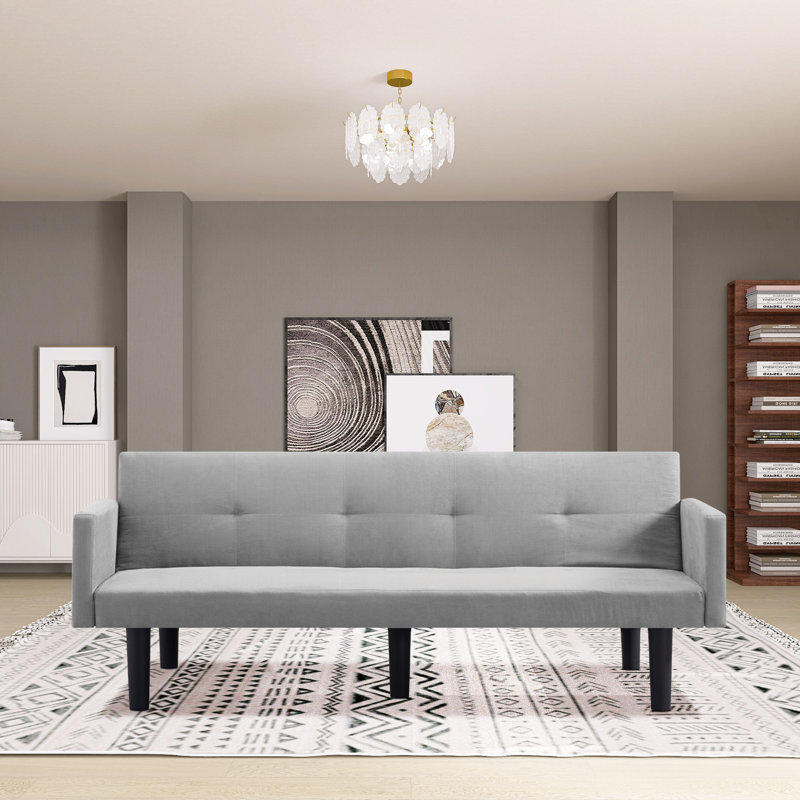 Gershwin Upholstered 74.8'' Sofa, Light Gray 100% Polyester