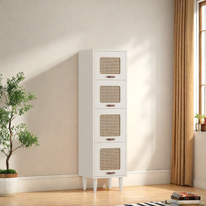 Rabehi, Blanc, (4 tablettes) H 58,2 po x l 15,7 po x P 13,7 po