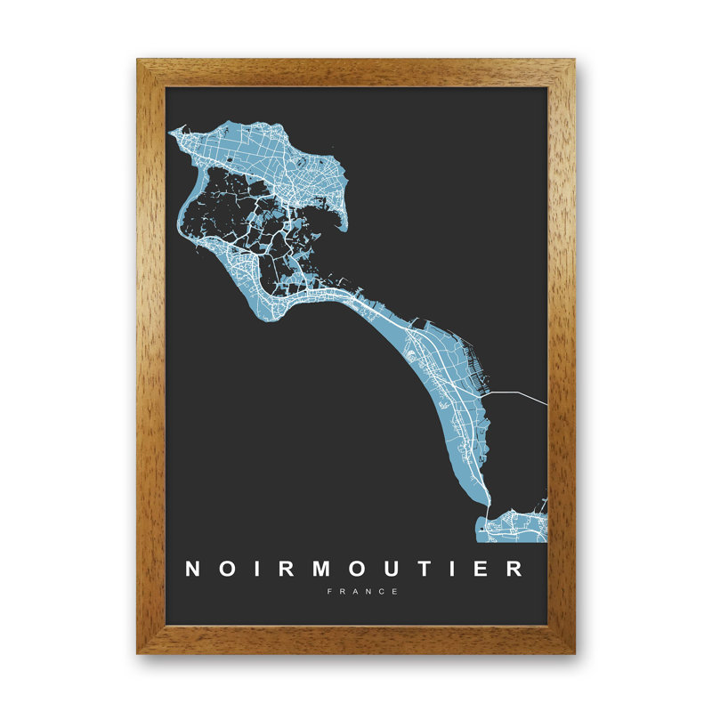 Noirmoutier - Print, 34cm H x 25cm W x 3cm D, Brown Paper