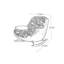 Chaise berçante simple rétro