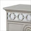 Table de chevet 2 tiroirs Glam Silver