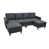 Lin noir anthracite