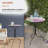 Round Concrete Outdoor Bistro Table