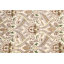 Tapis beige / ivoire noué à la main de conception unique 4 pi 1 po x 6 pi 3 po New Age