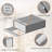 6 Pack Bed Sheet Organizer, Foldable Bedding Sheet Organizers And Storage With Large Clear Window And Label, Sheets Organizer For Linen Closet, Storage Box Bins With Lids For Duvet Cover Set