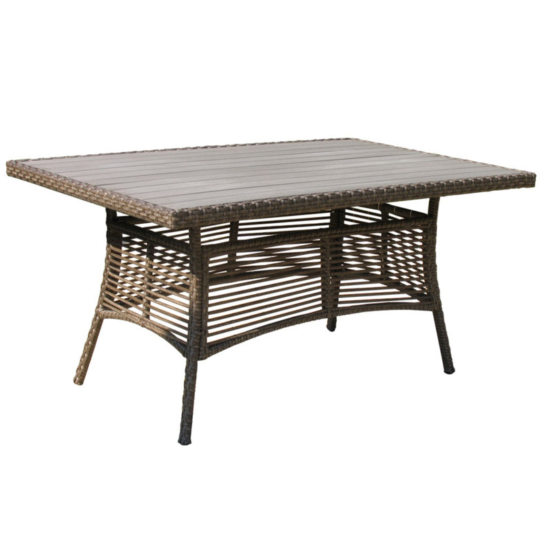 Watts Rectangular Wicker Outdoor Dining Table , 153cm cm W 97cm cm D