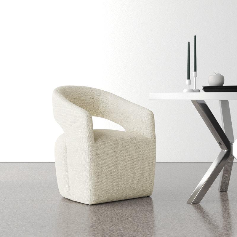 Camino Performance Fabric Rolling Arm Chair