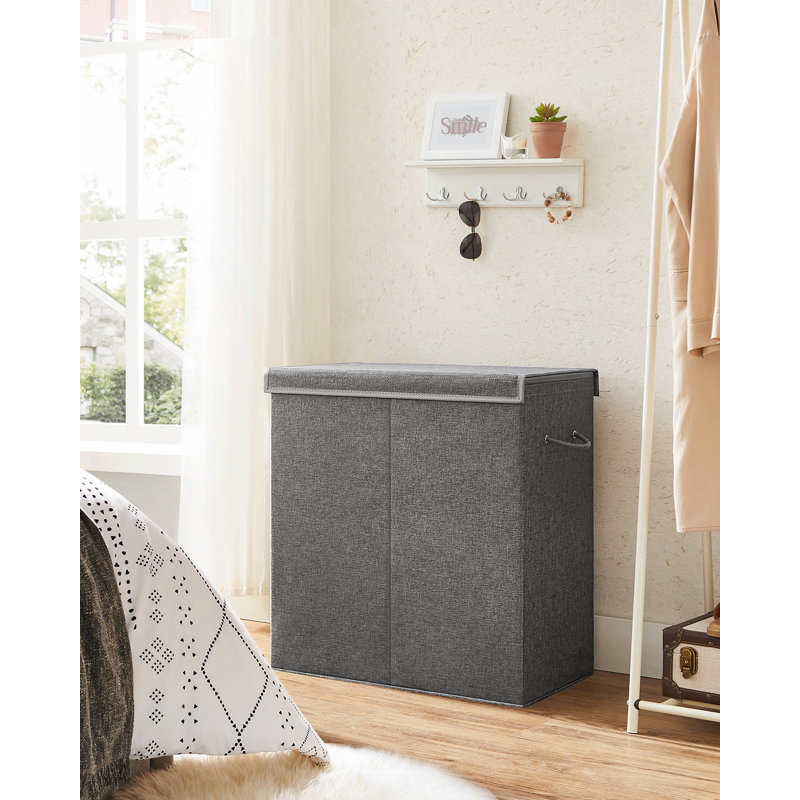 Wood Laundry Hamper with Handles