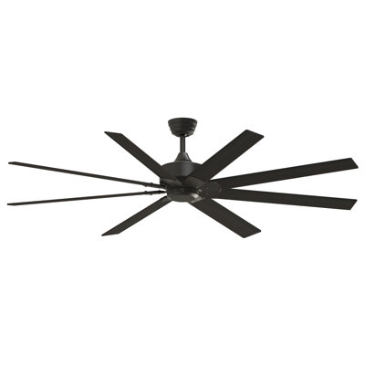 Levon 72 inch Indoor/Outdoor Smart Ceiling Fan - Dark Bronze with Dark Walnut Blades