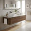 Meuble-lavabo mural de 72 pouces avec lavabo double blanc ovale à rayures et tiroirs de rangement-381137900-381137903-381137902