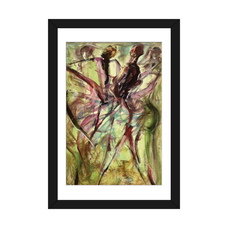 « windy day » par ikahl beckford, impression sur toile tendue, H 32 po x l 24 po x P 1 po, Papier d'art encadré noir, Blanc