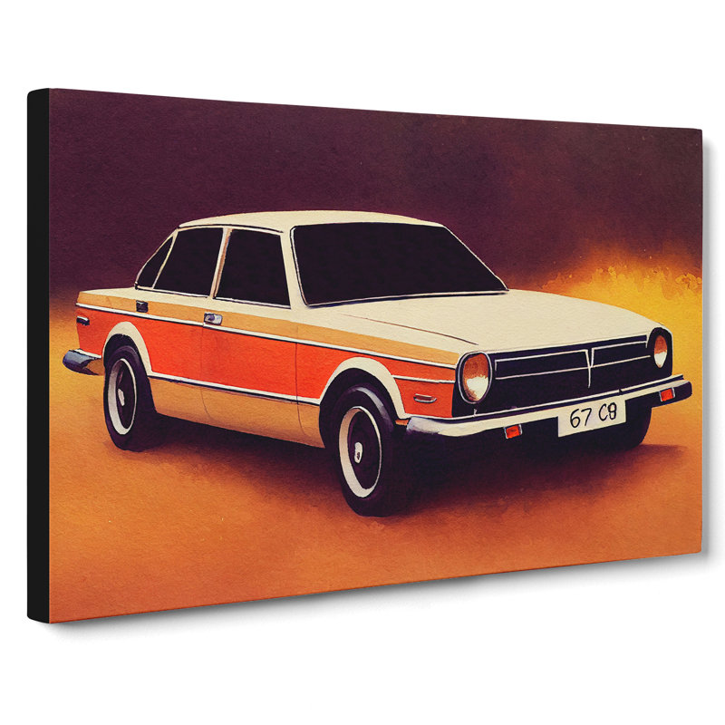 Classic Car - Wrapped Canvas, 35cm H x 50cm W x 3cm D