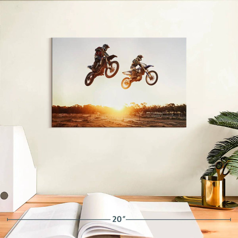 Dirt Bike Action, 8" H x 12" W