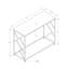 Table d'appoint contemporaine et moderne pour console, vestibule ou canapé, avec une conception simple et une fabrication durable