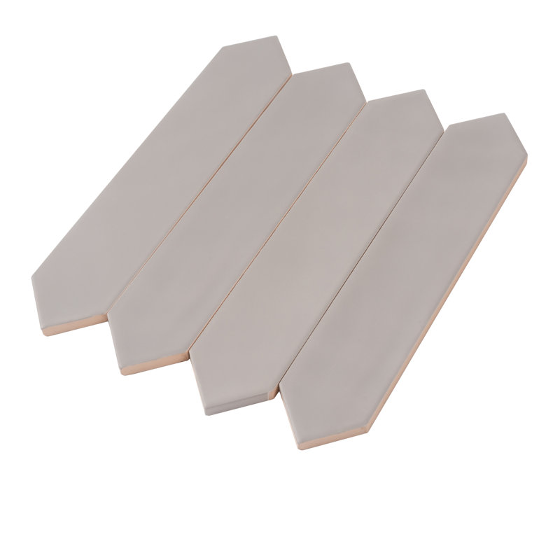 Piquet 2'' W x 10'' L Ceramic Singular Tile, Gray
