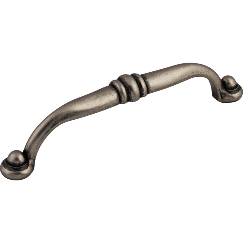 Polished Pewter Cup Handle with Mounting Hardware
