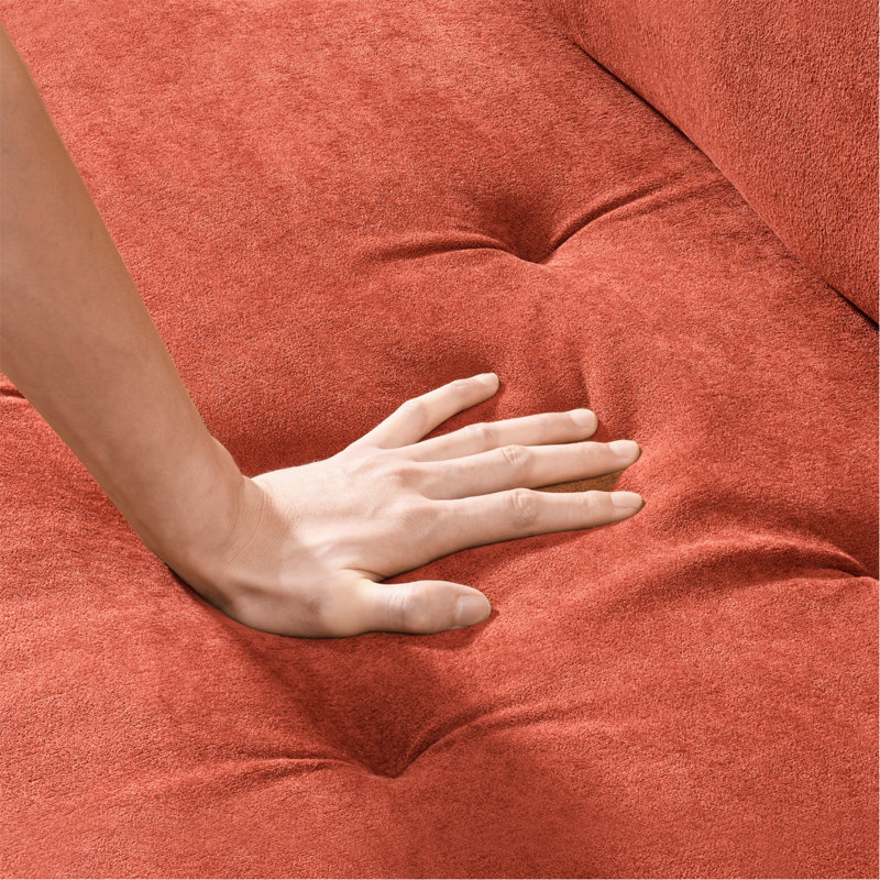 Canapé de 103 po à assise profonde confortable avec coussin, convenant à une chambre à coucher, un salon, un appartement, un bureau ou un dortoir