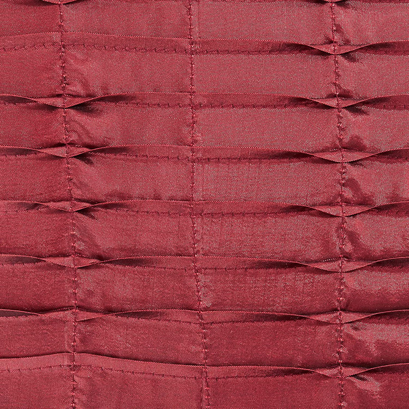  Silky Pleated Throw Pillow, Burgundy