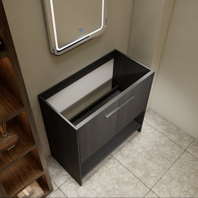 Base de meuble-lavabo sur pied 36 po avec deux portes 36 po