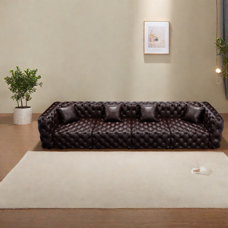 Canapé modulaire en cuir synthétique modulaire 134,4