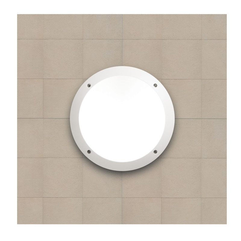 Telly 1 - Bulb Outdoor Bulkhead Light, White, Incandescent