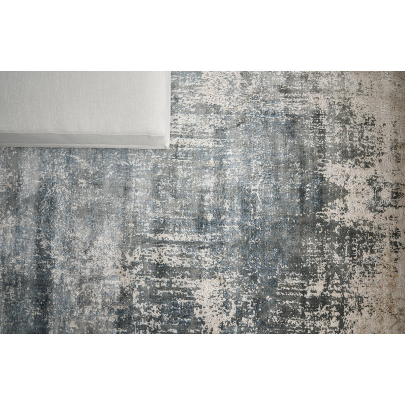 Reflections Viscose Abstract Indoor Rug, Rectangle 6' x 9'