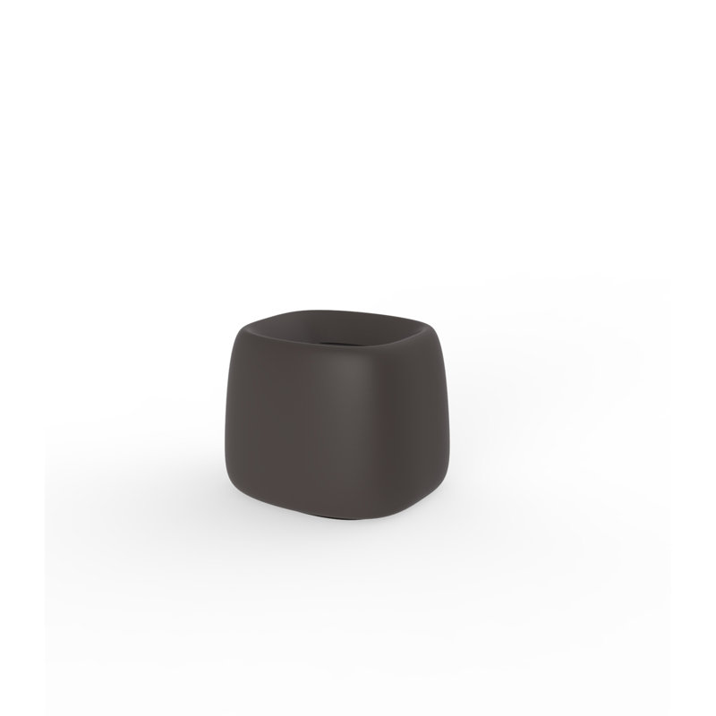 Organic Resin Pot Planter, Bronze, 16.25" H x 20" W x 18" D