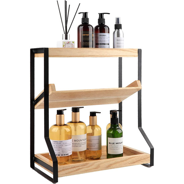 Bathroom Counter Organizer Corner Shelf “ Bathroom Organization Bamboo 3  Tier Sp