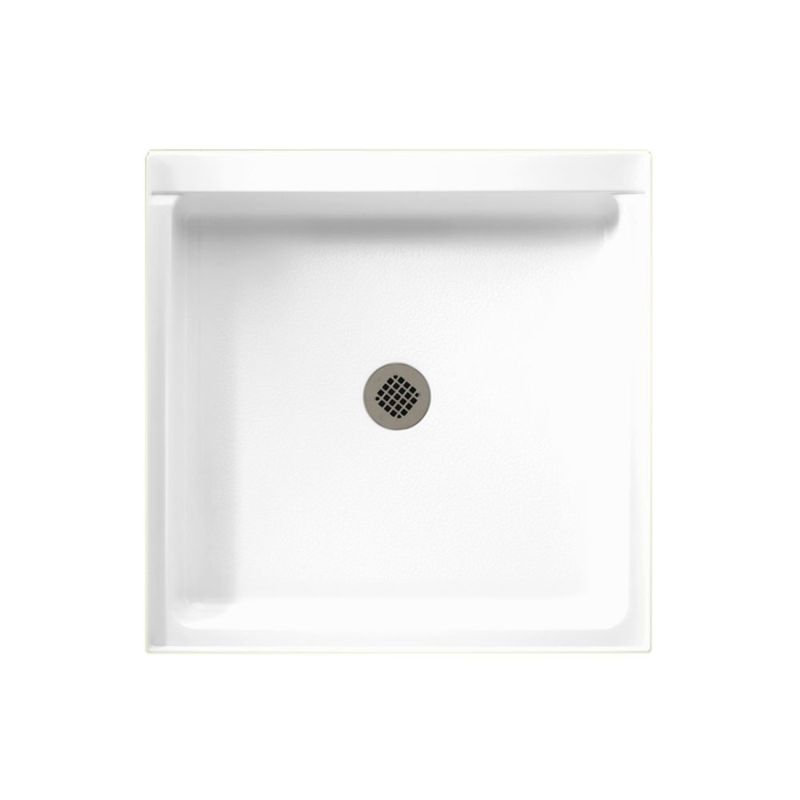 36'' W 36'' D Square Single Shower Base, White