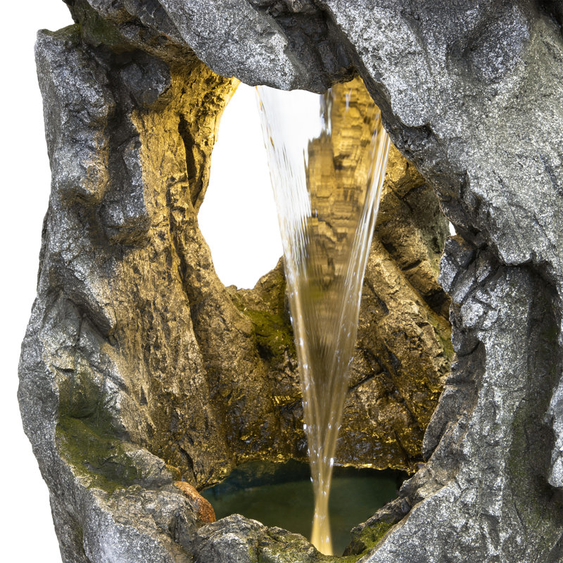 Cascade Fountain with Lights