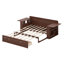 Lit de jour extensible avec bureau amovible et table d'appoint hydraulique, canapé multifonctionnel 4-en-1 Be-1351260418-1351260420