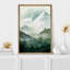 Woodland Forest Landscape Green Mountain Nature Scene Modern Decor Large Frame, impression sur toile, art mural-73333570-73333571-119395184