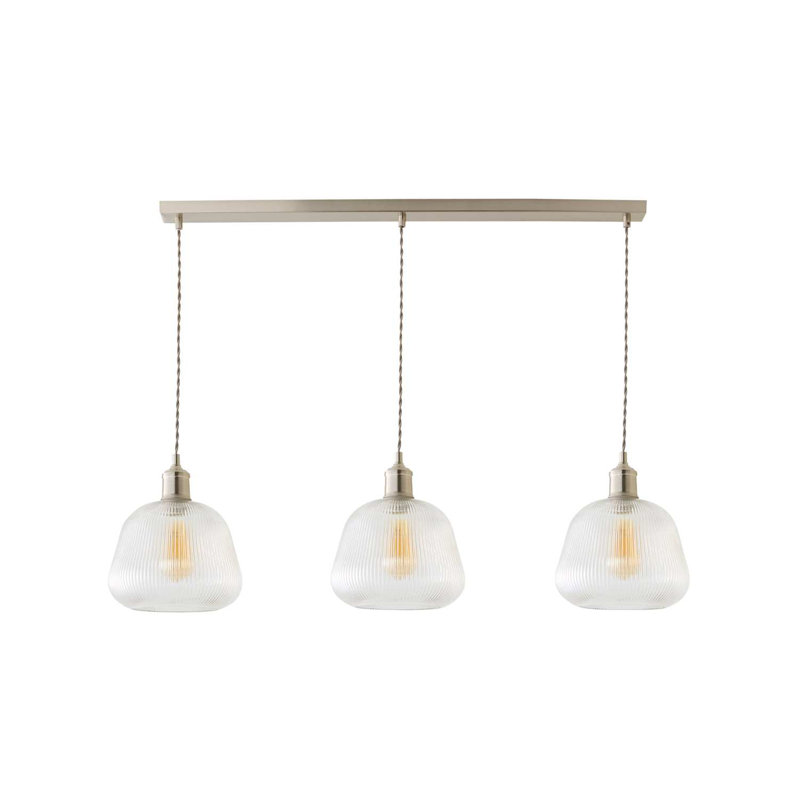 Alessandrini 3 - Light Pendant, Brushed Nickel