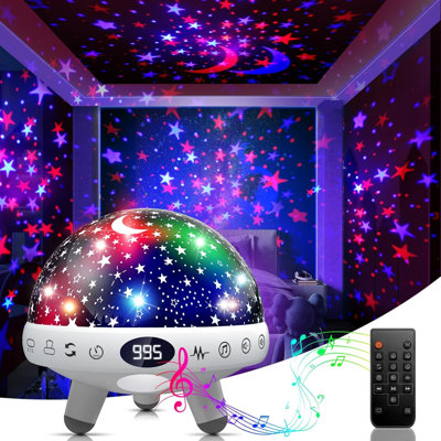 Kids Sound Machine with Night Light Projector,29 Soothing Sounds Baby Night Light Star Projector for Kids Room,White Noise Machine for Baby Sleeping S