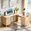 Bureau de direction en L 59 po