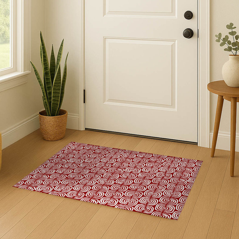 Paillasson d'intérieur The Way, L 60 po x L 84 po, Rouge canneberge