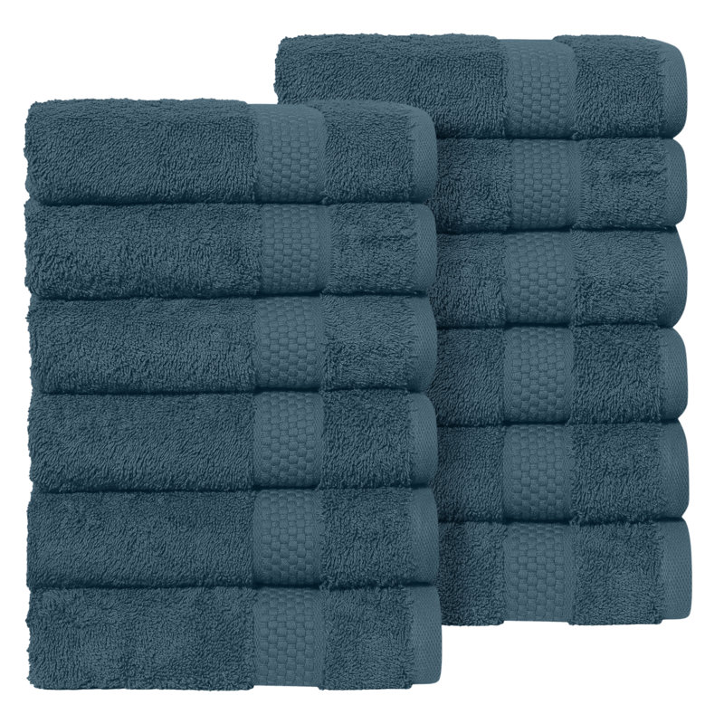 Essuie-mains en coton éponge Starlight, Dark Blue