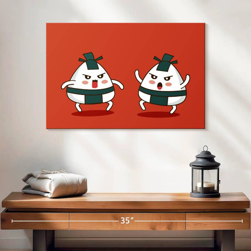 Ketti Sumo Onigiri, 16" H x 24" W