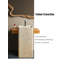 Mid-Century Travertine Stainless Steel Freestanding Bathroom Vanity