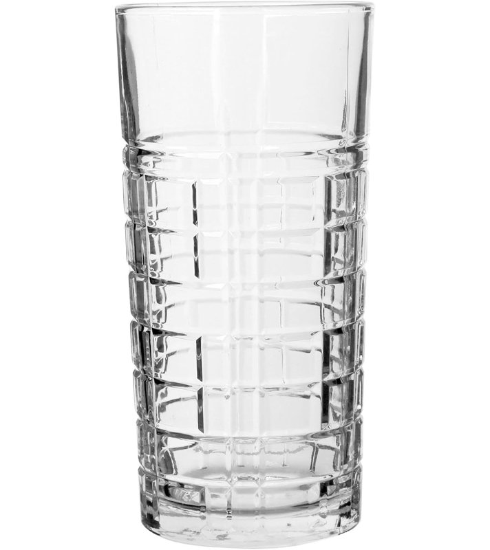 DVN SIX PIECE SOFT DRINKS GLASS - Ensemble de 6 verres à boire de tous les jours pour cocktail, café glacé, bière, thé glacé, vin, whisky, eau - 12 oz