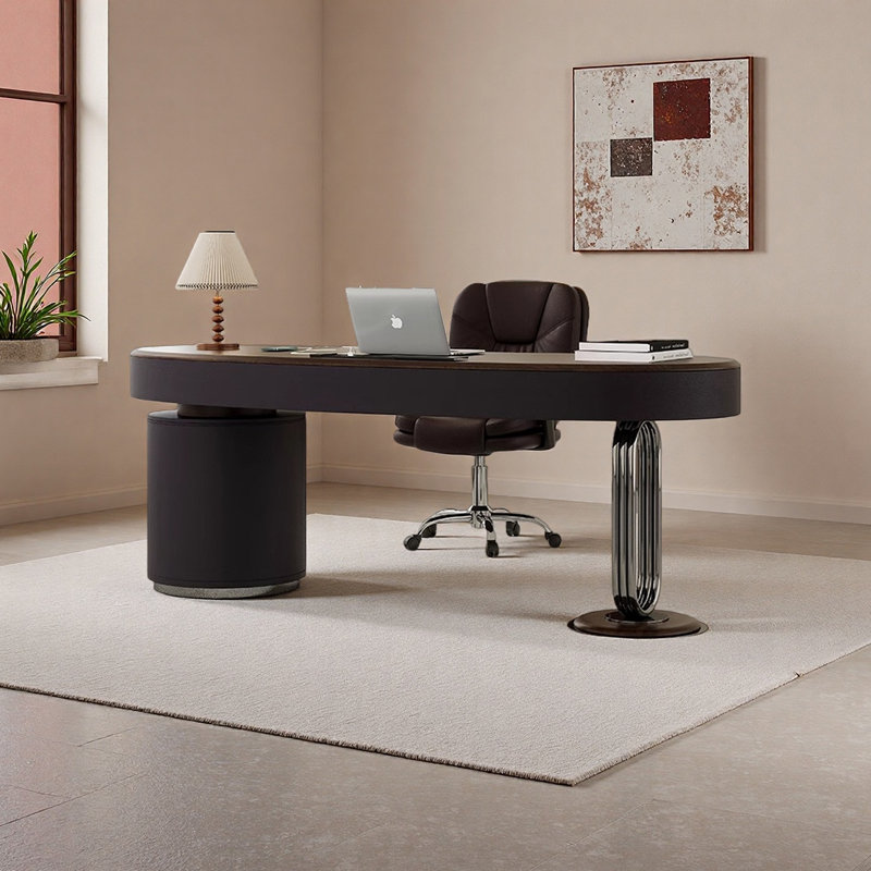 Bureau de style rétro, H 29,52 po x l 62,99 po x P 27,55 po