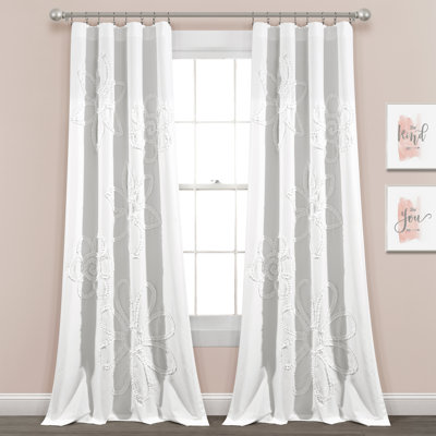 Semi Sheer Curtains / Drapes Pair