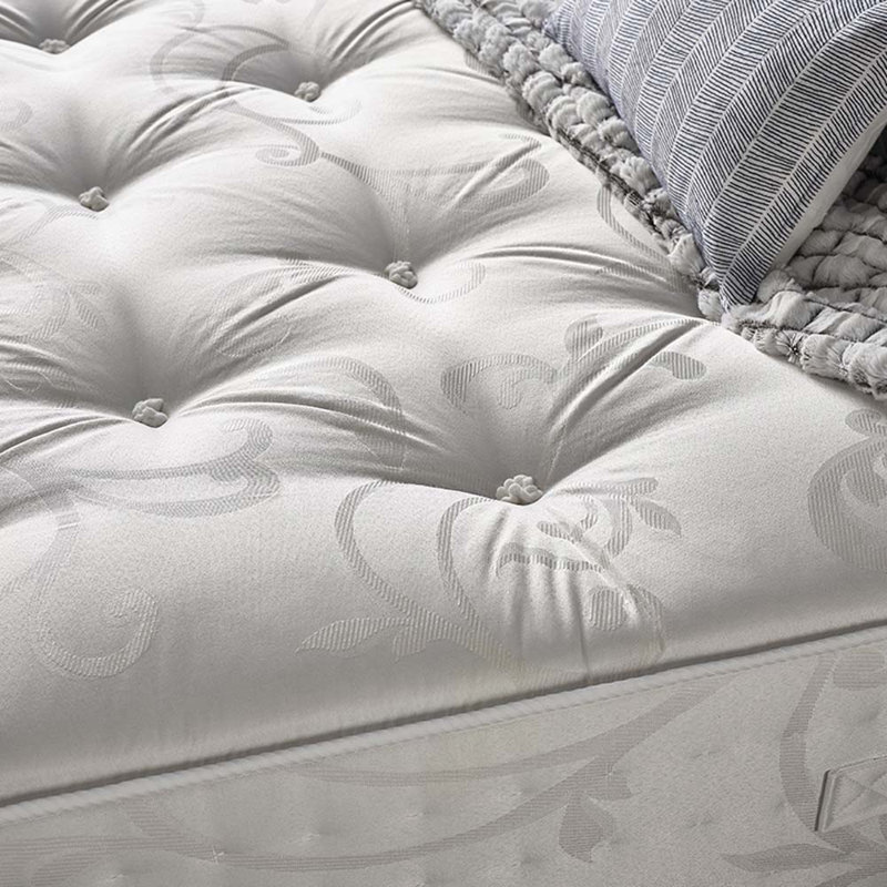 Soho Divan Bed Set, Grey, Super King (6'), 2 Drawers
