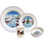 Villeroy & Boch Naif Christmas 4 Piece Porcelain China Dinnerware Set. Service for 1