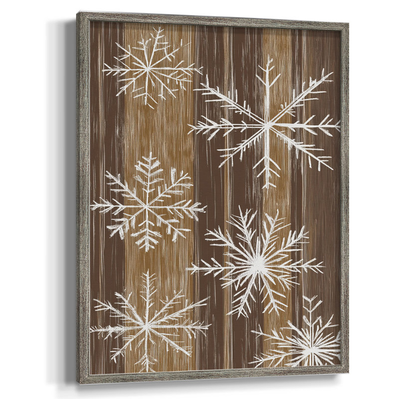 «Christmas Holiday Art XXIV», reproduction encadrée - bois massif, H 15 po x l 12 po