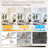 42 Inch Indoor Ceiling Fan With Dimmable LED Light 5 Solid Wood Blades Remote Control Reversible DC Motor-758228094-758228089