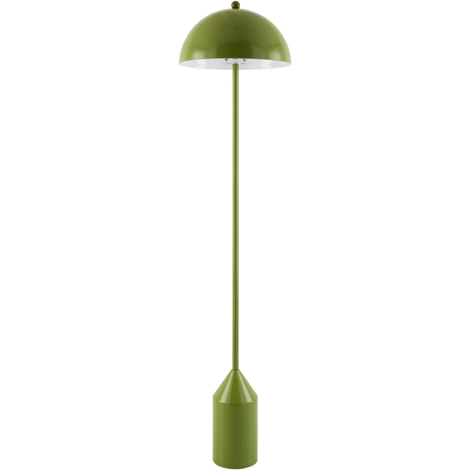 Jemma 59'' Iron Floor Lamp, Grass Green, Grass Green