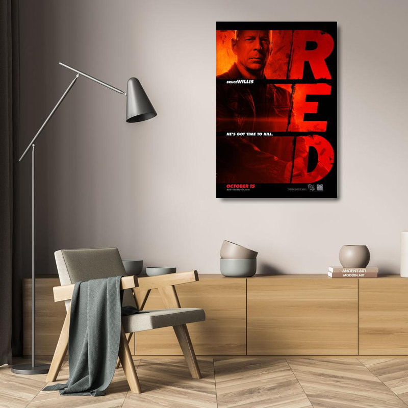 Red, 24" H x 16" W