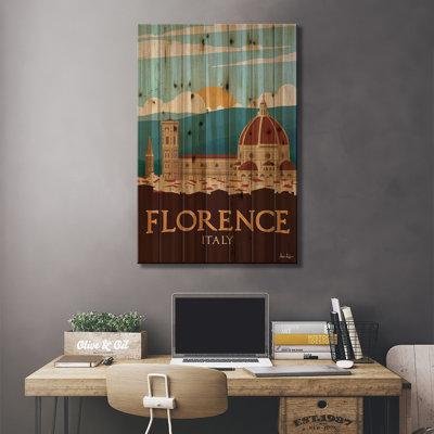 Florence par Ideastorm Studios - impression sur bois sans cadre