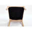 Chaise rembourrée avec pieds en bois